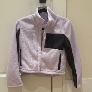The North Face Lavender and Black Mixed Texture Jacket